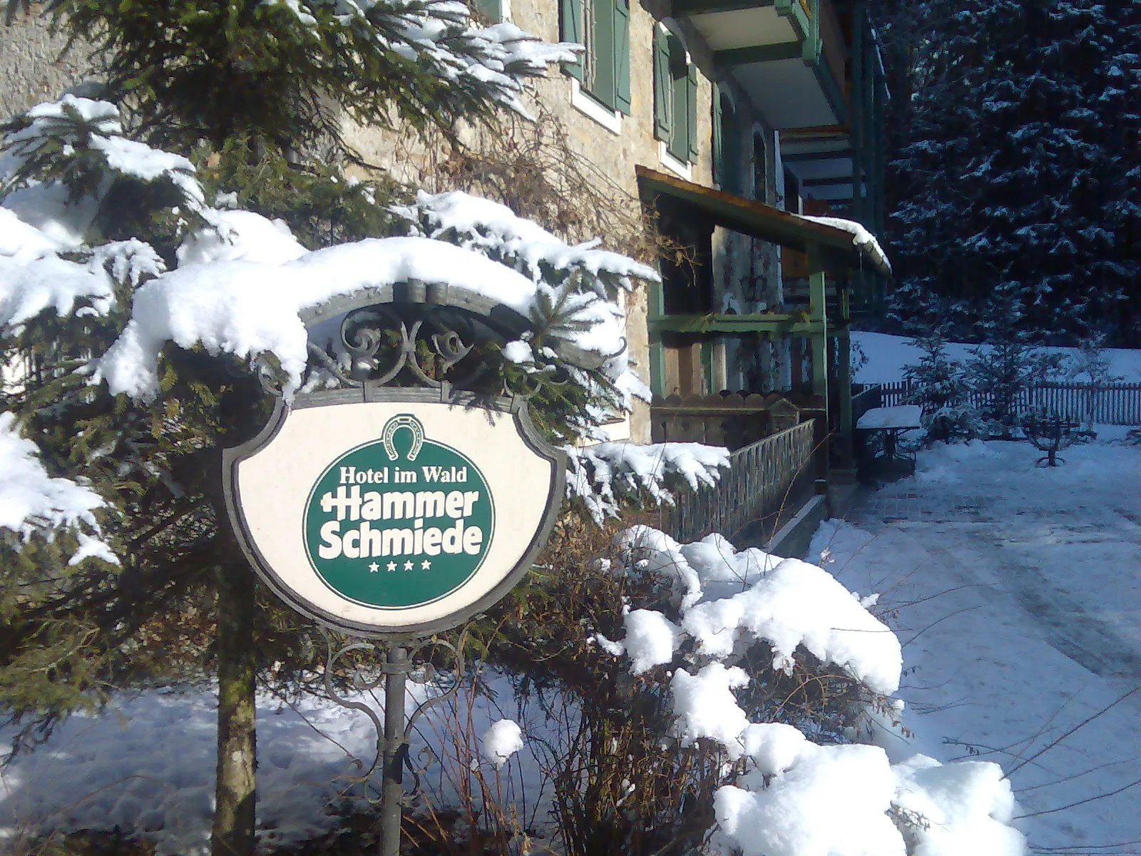 Winteransicht vom Hotel Hammerschmiede
