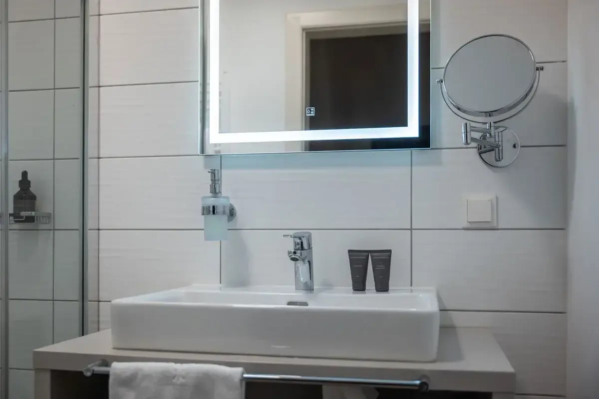 Badezimmer im Appartement Anger